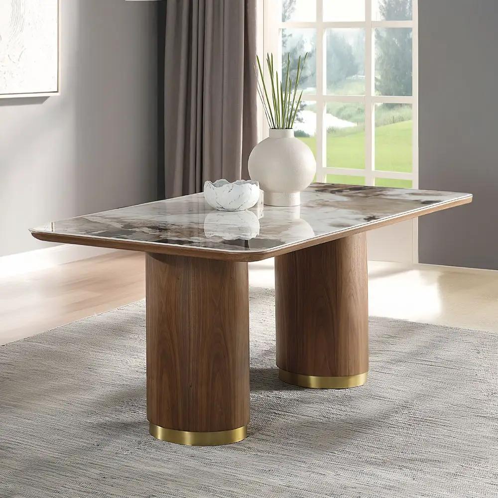 Willene - Dining Table With Ceramic Top by Unique Piece Furniture