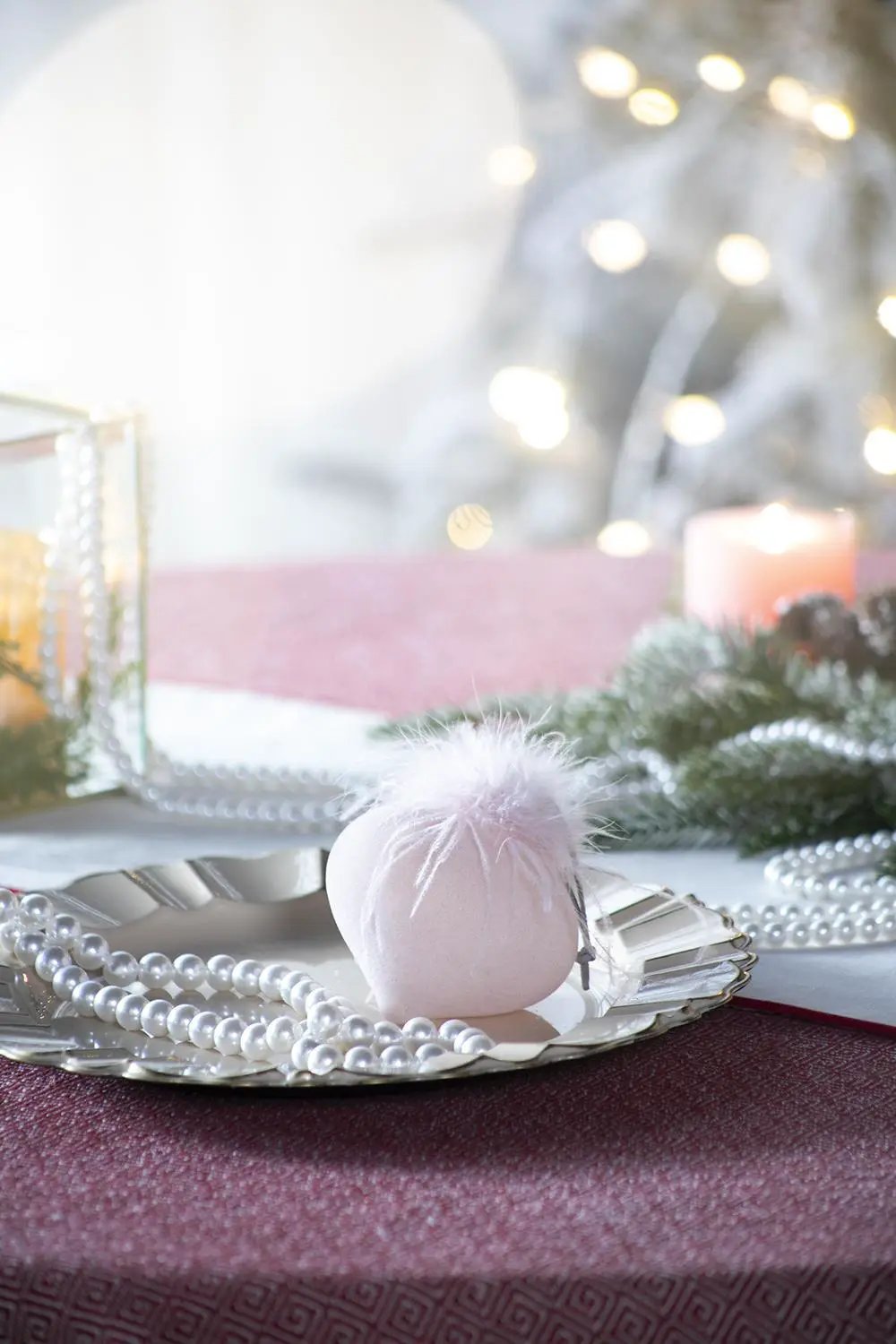 Christmas Ball Ornaments, Glass Decorative Hanging Ball Christmas Tree Ornaments For Holiday Party Decorations (Set of 6) - Pink by HouseOfZazla