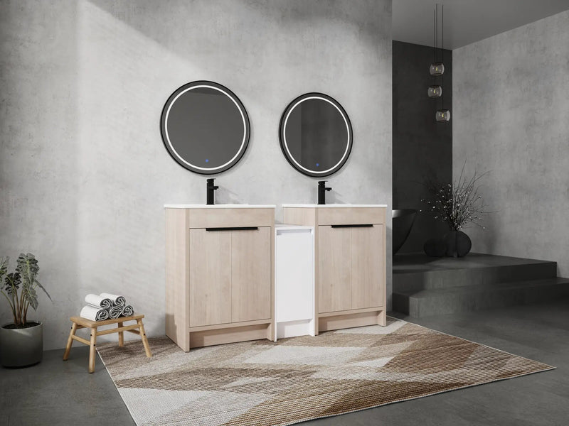 60 Inch Freestanding Bathroom Vanity with Ceramic Sink by HouseOfZazla