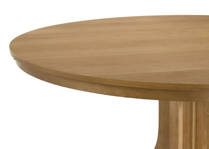 Hartville 7-piece Round Dining Table Set Natural Light Brown by Unique Piece Furniture