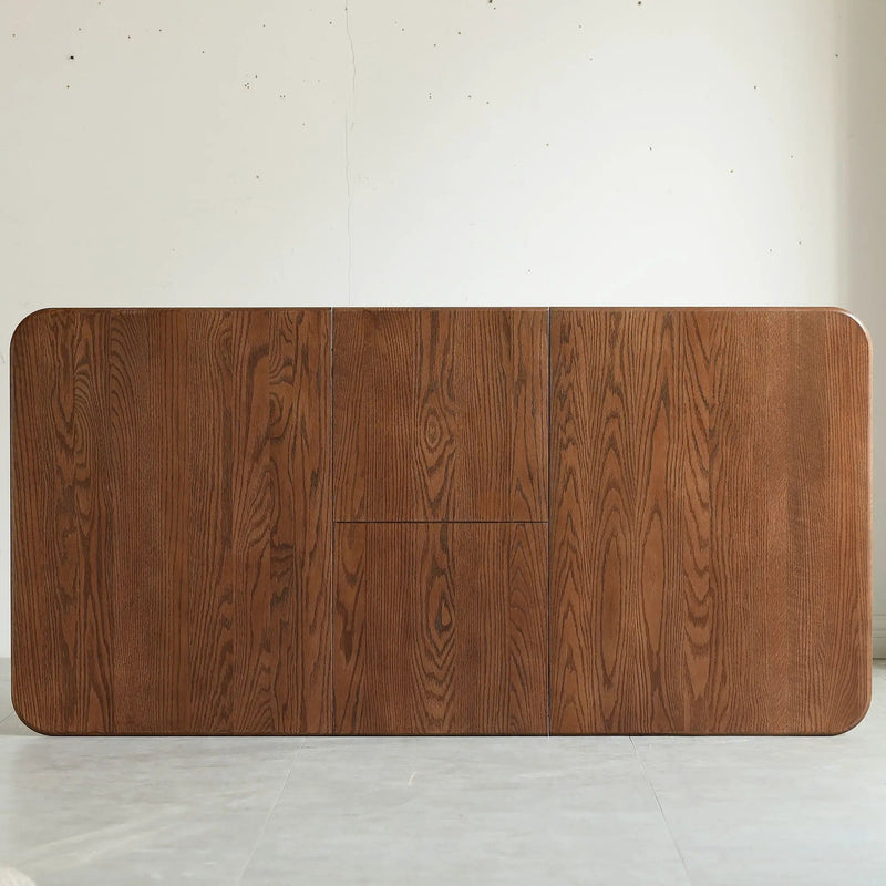 Round Corner Diagonal Leg Telescopic Table For 6 - 8 People To Meet Dining Table by Unique Piece Furniture