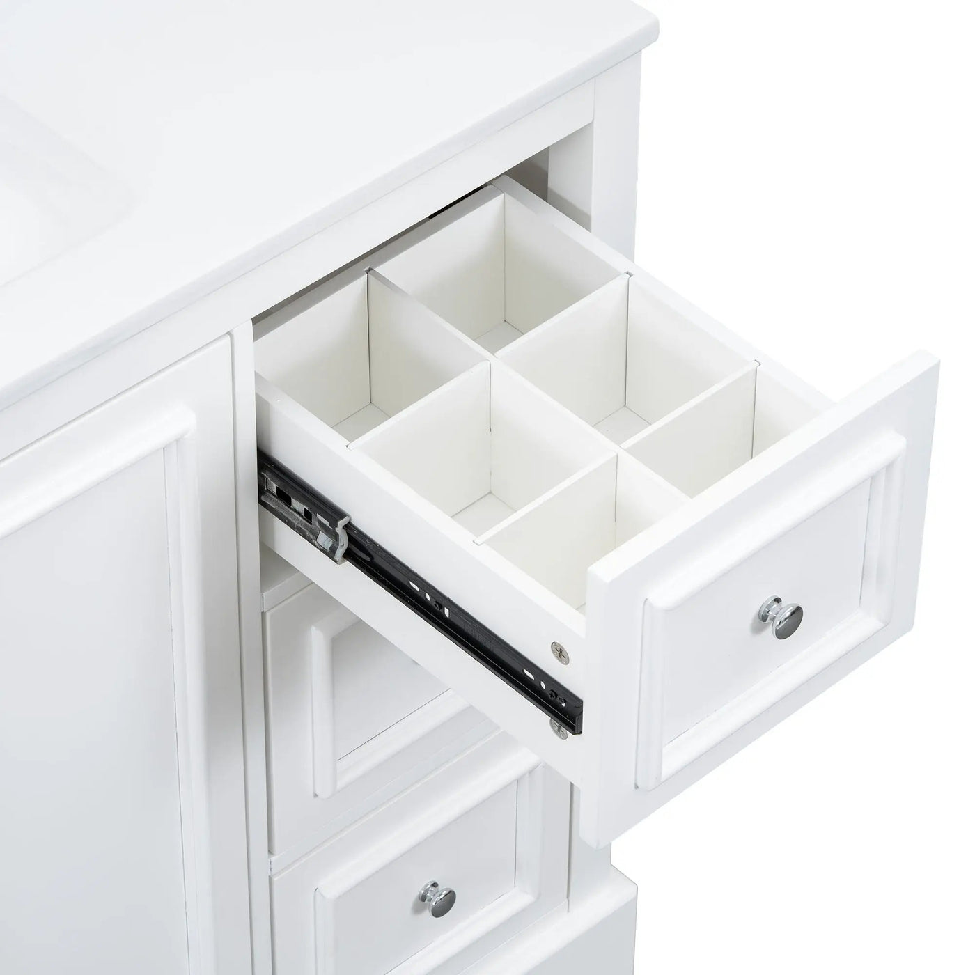 Bathroom Vanity With Sink, Soft-Close Doors, Adjustable U-Shelf, 3 Drawers by HouseOfZazla