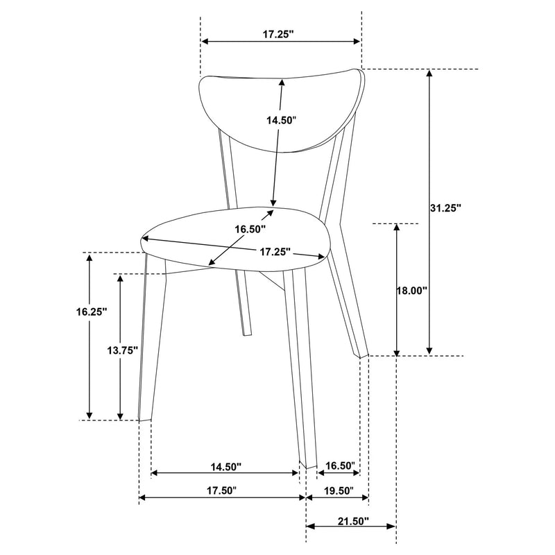 Carson - Dining Side Chair (Set of 2) - Walnut by HouseOfZazla