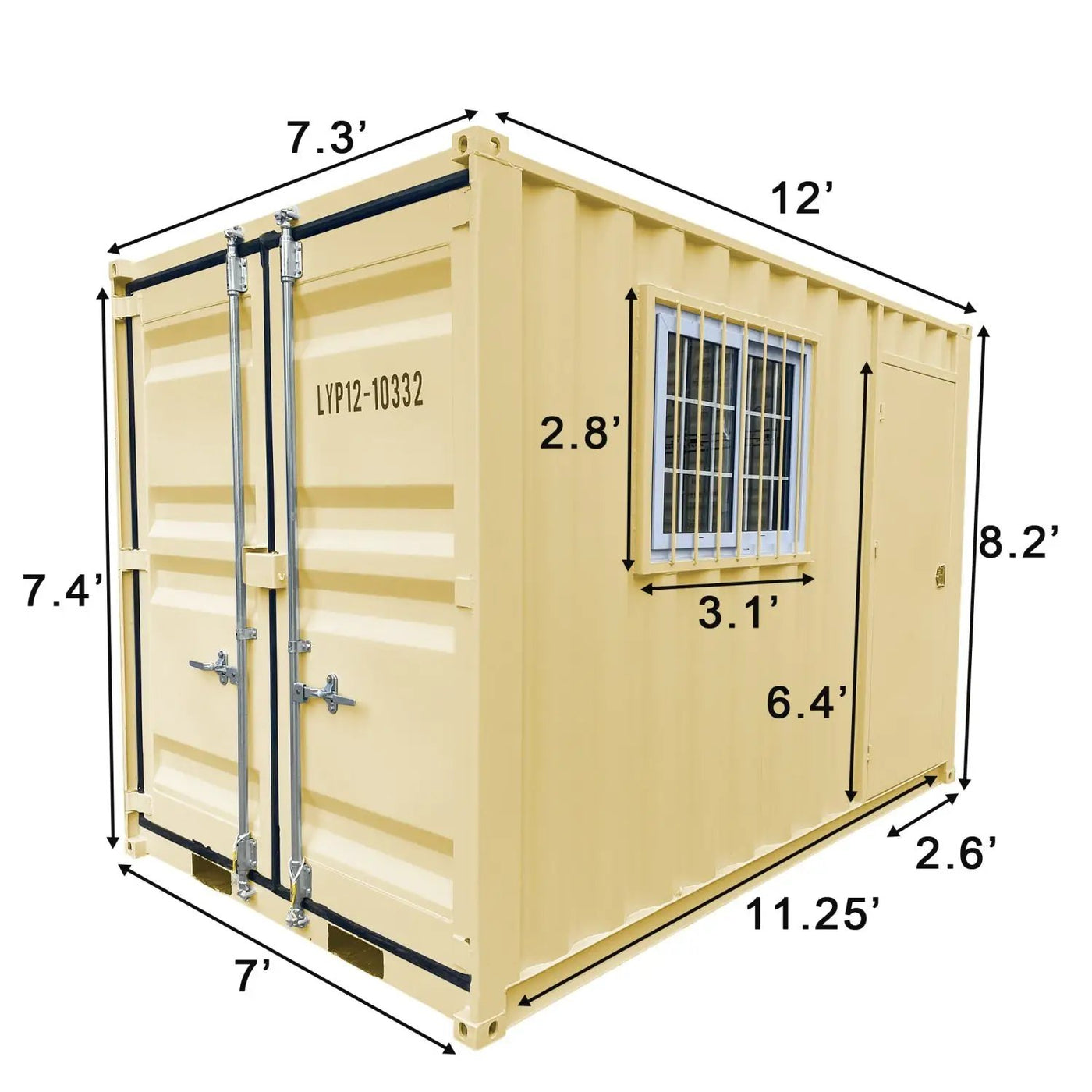 12' Small Cubic Shipping Container by Chery Industrial