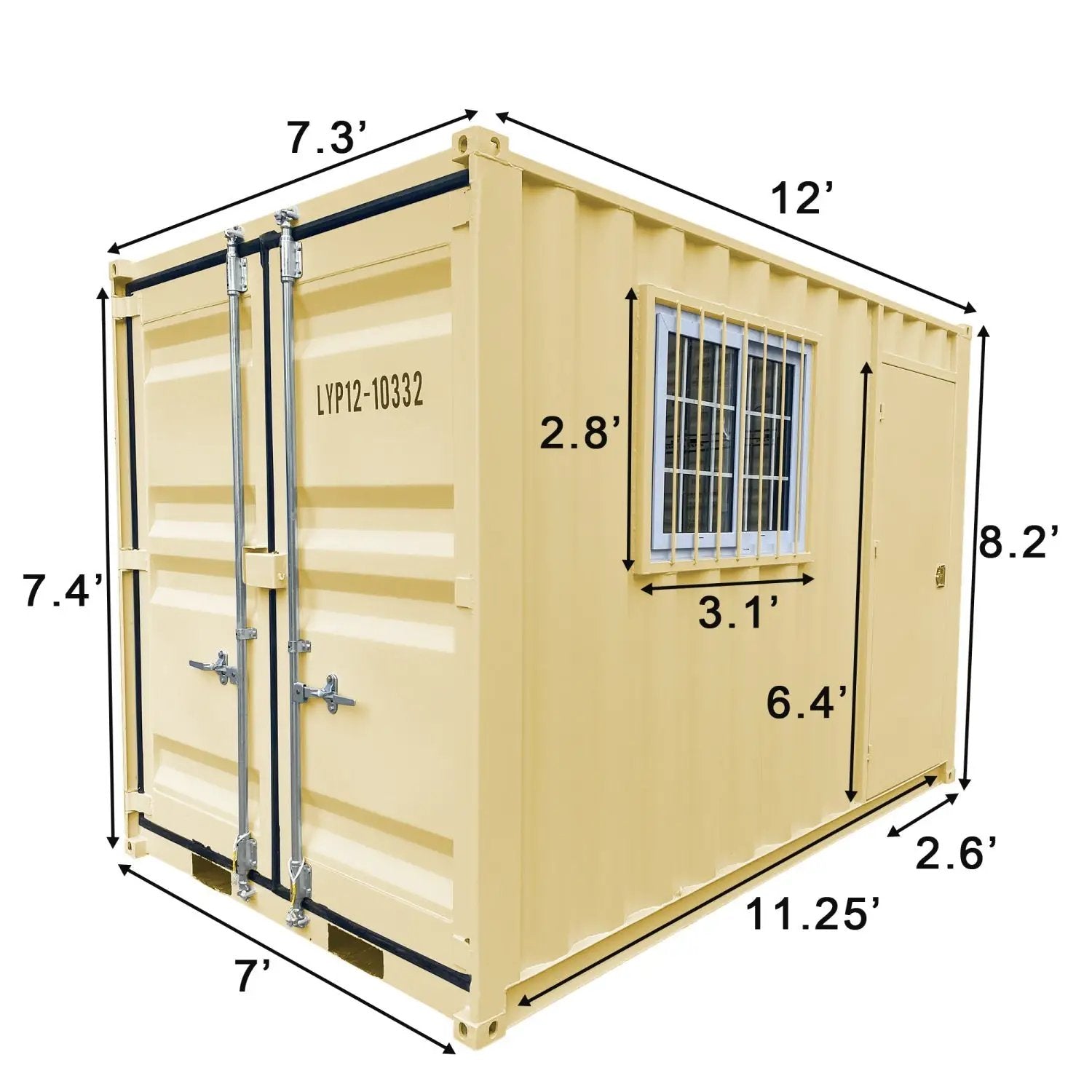 12' Small Cubic Shipping Container by Chery Industrial
