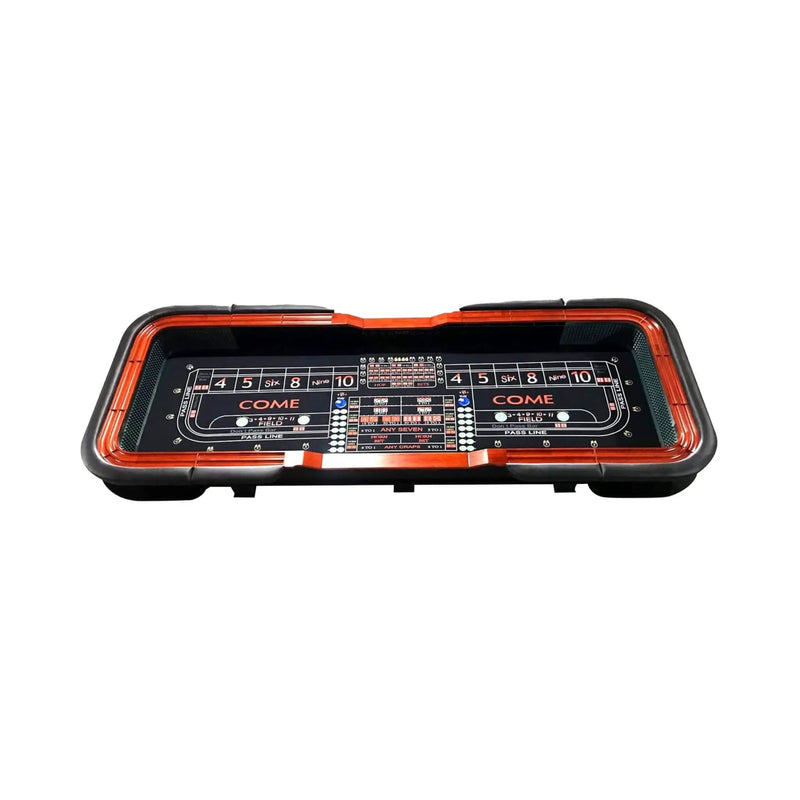 12FT Casino Style Craps Table With Full Drink Rail And Cushion Rim Cover (SAK35098) by SAKSBY WHOLESALE