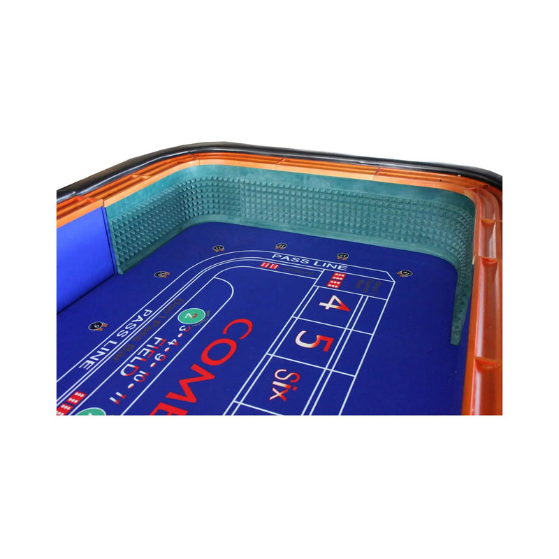 12FT Deluxe Casino Craps Game Table With Full Drink Rail (SAK68021) by SAKSBY WHOLESALE