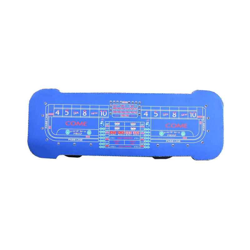 12FT Deluxe Casino Craps Game Table With Full Drink Rail (SAK68021) by SAKSBY WHOLESALE