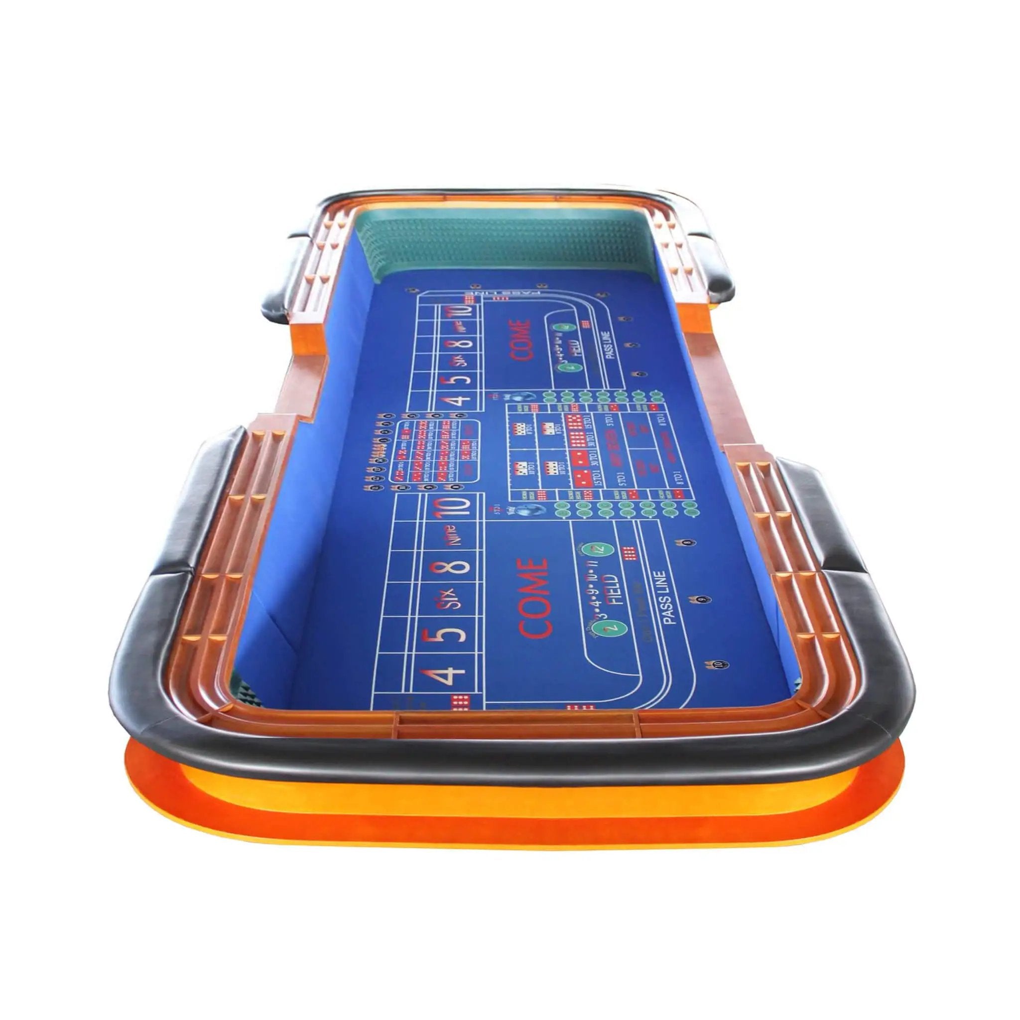 12FT Deluxe Casino Craps Game Table With Full Drink Rail (SAK68021) by SAKSBY WHOLESALE