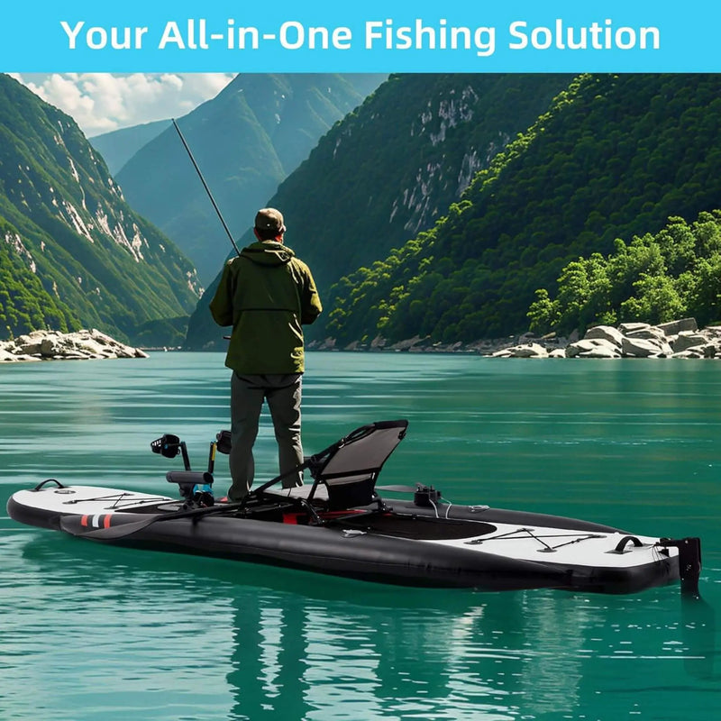 Premium 12FT Lightweight Inflatable Fishing Kayak With Pedal System (SAK15079) by SAKSBY WHOLESALE
