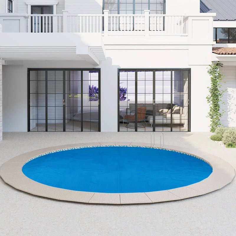 12ft x 30in Round Above Ground Swimming Pool with 12 ft Pool Cover by DirectDeals