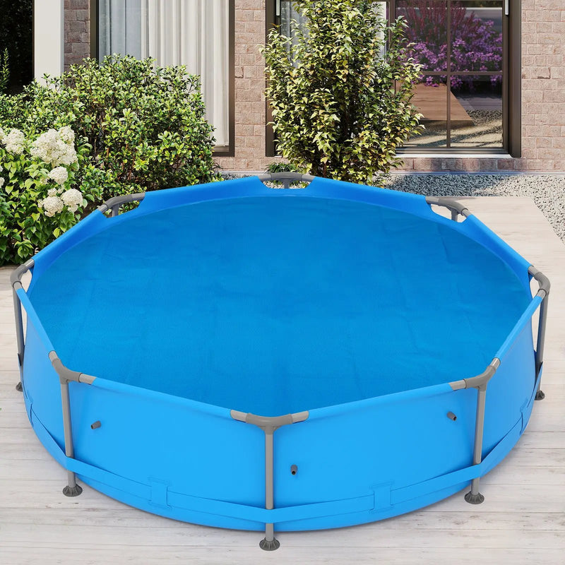 12ft x 30in Round Above Ground Swimming Pool with 12 ft Pool Cover by DirectDeals