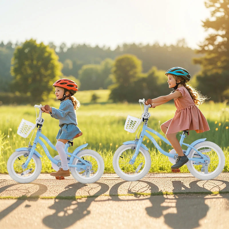 14 Inch Kids Bike with Adjustable Handlebar and Seat for 3-5 Year Old by DirectDeals
