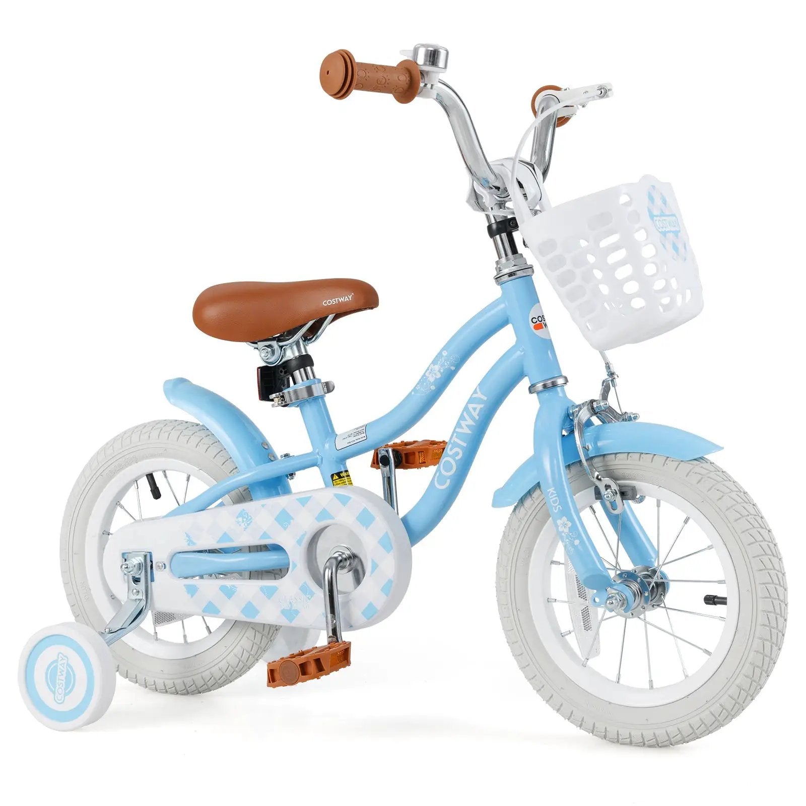 14 Inch Kids Bike with Adjustable Handlebar and Seat for 3-5 Year Old by DirectDeals