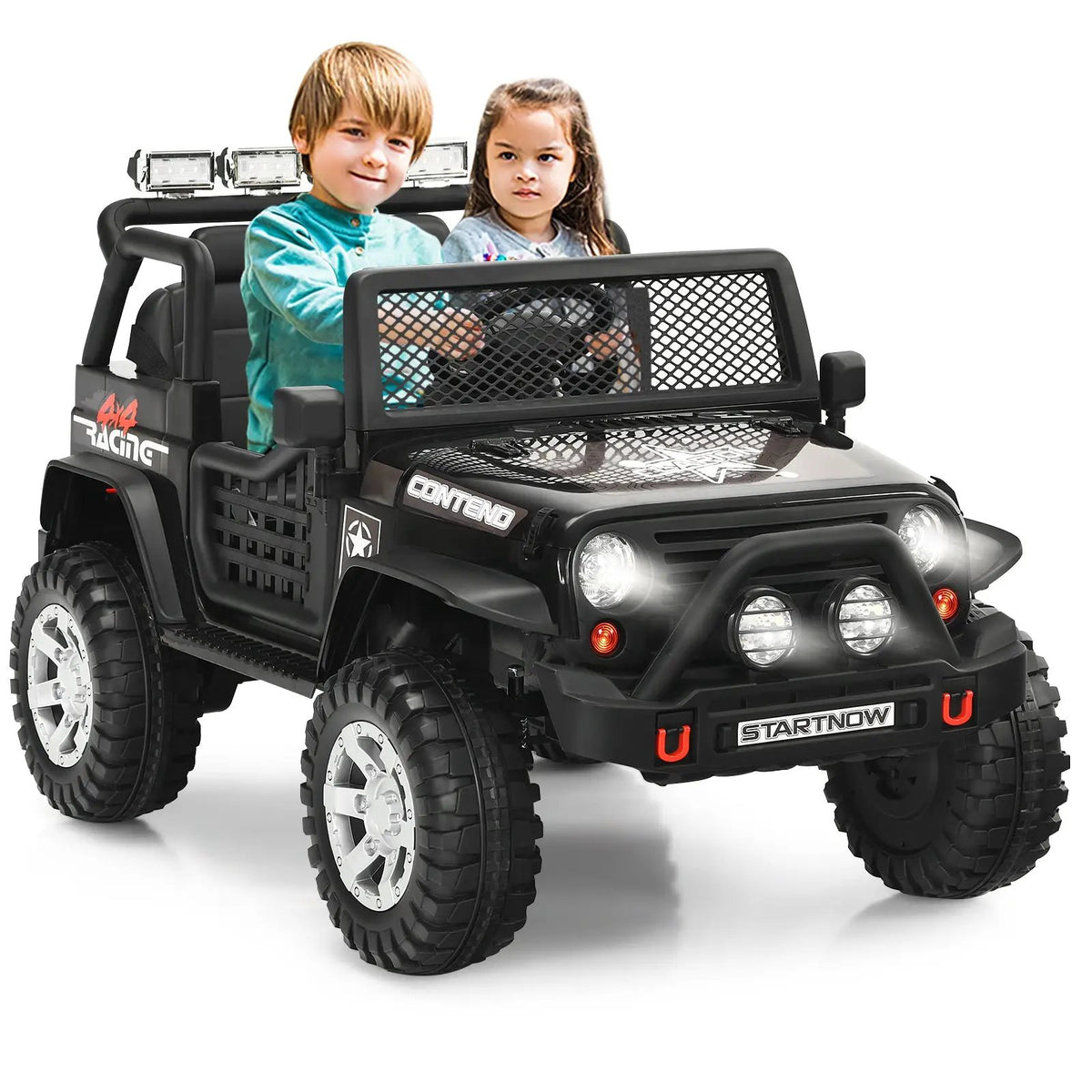 12V Kids Electric Ride On Truck with Remote Control and Operation Lever by DirectDeals