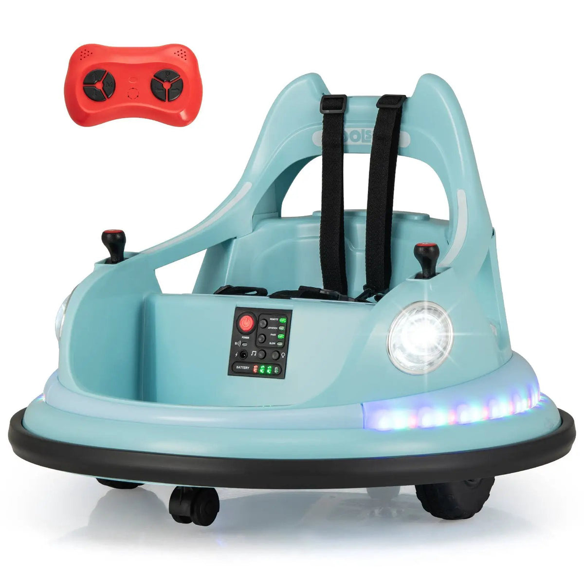 12V Kids Ride On Bumper Car with Remote Control and Dual Joysticks by DirectDeals