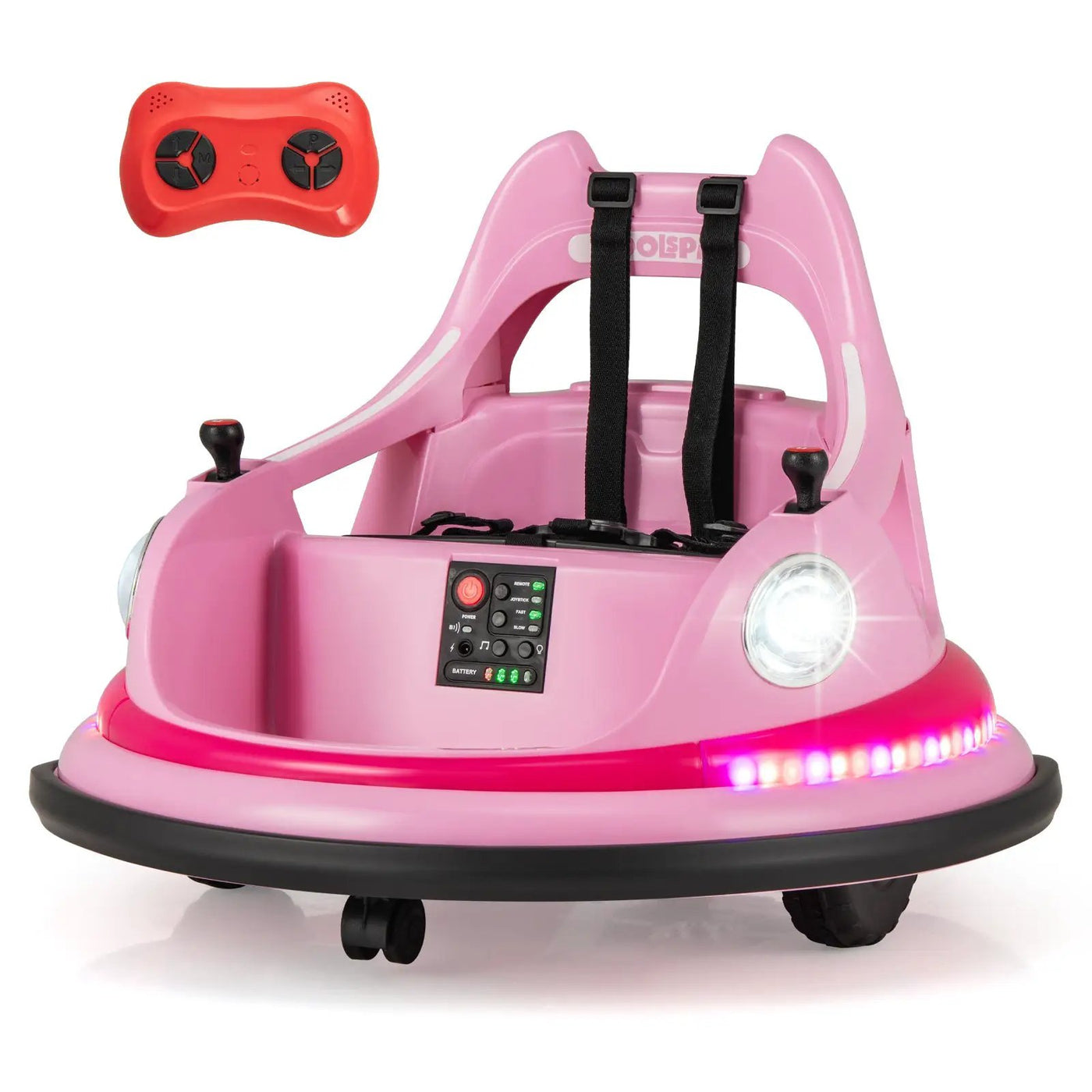 12V Kids Ride On Bumper Car with Remote Control and Dual Joysticks by DirectDeals