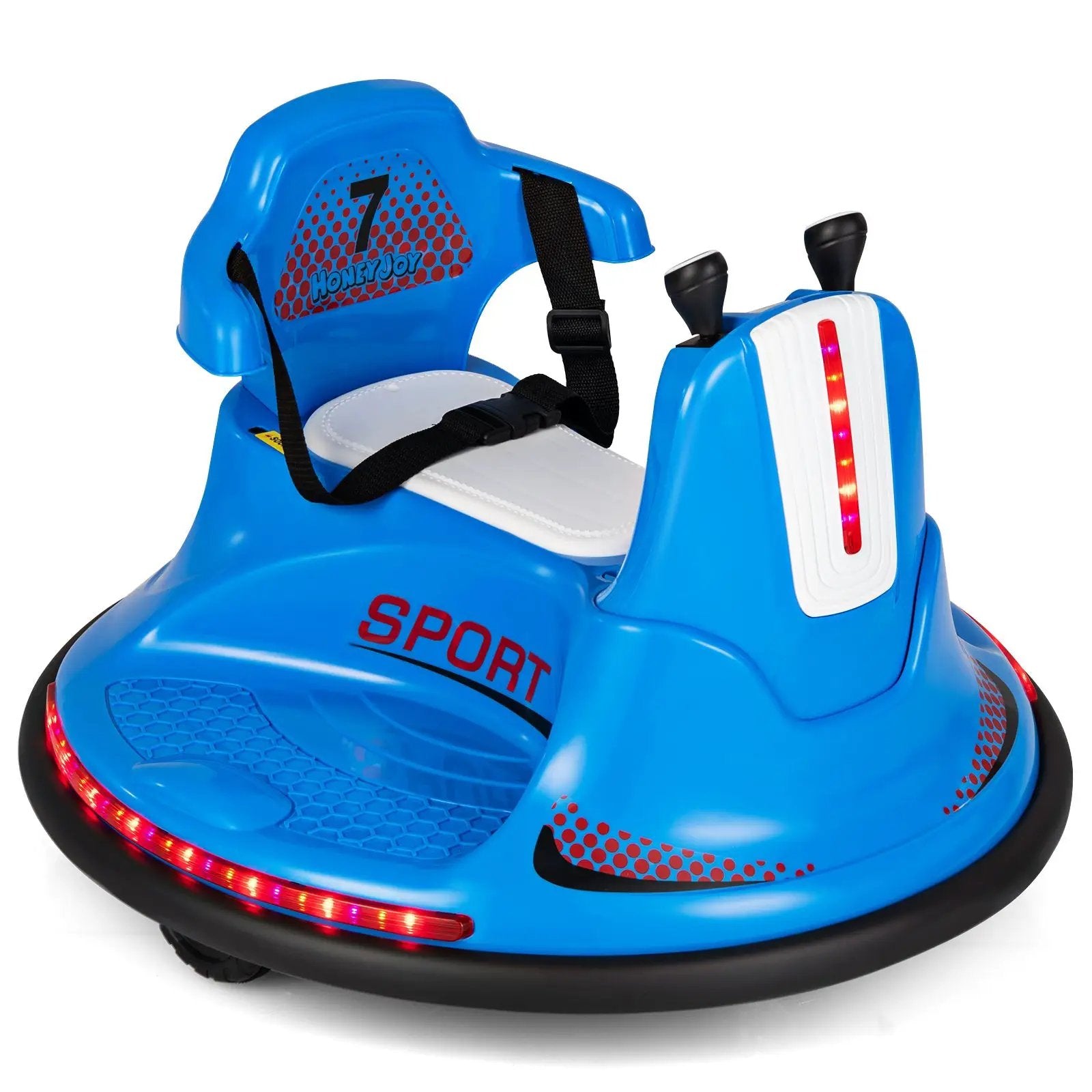 12V Kids Ride On Bumper Car with Remote Control Lights and Music by DirectDeals
