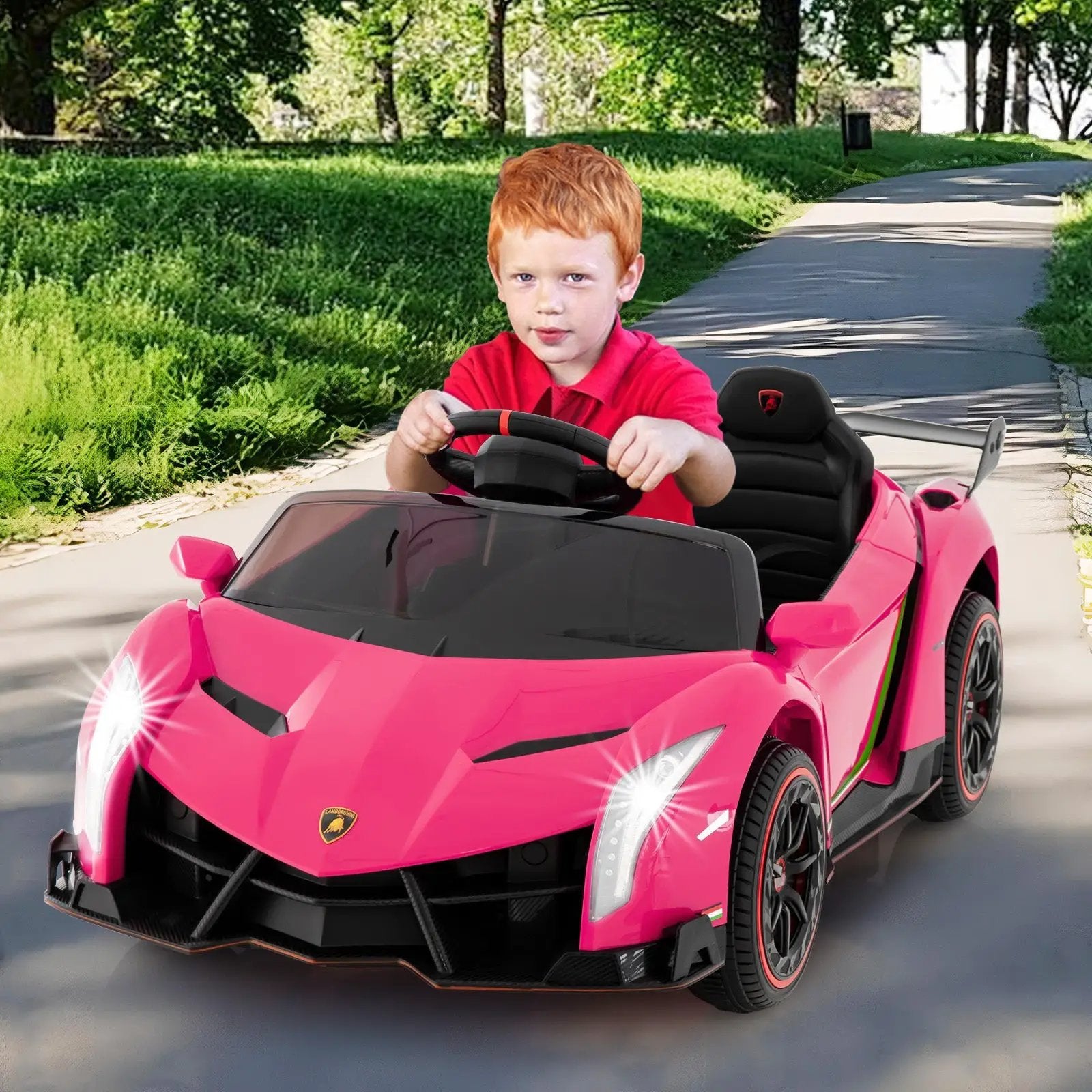 12V Licensed Lamborghini 4WD Kids Ride-on Sports Car with 2.4G Remote by DirectDeals