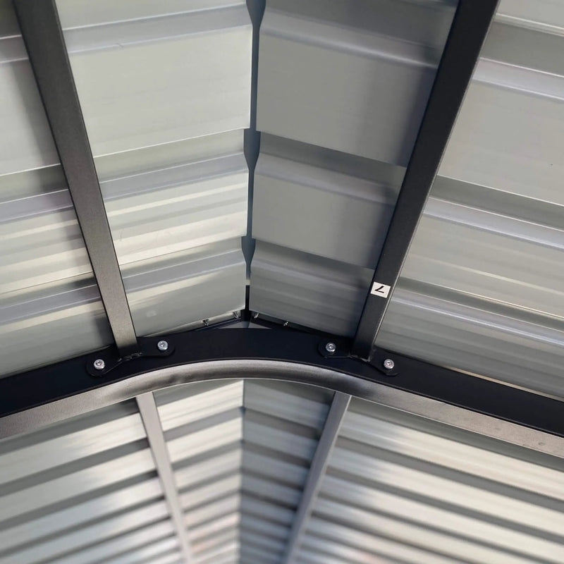 [12X20FT] Alora Heavy-Duty Metal Carport With Galvanized Steel Roof For Car, Boats And Trucks, Gray (SAK95562) by SAKSBY WHOLESALE