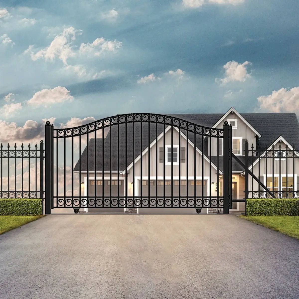 12x6 ft Steel Sliding Driveway Gate by Chery Industrial