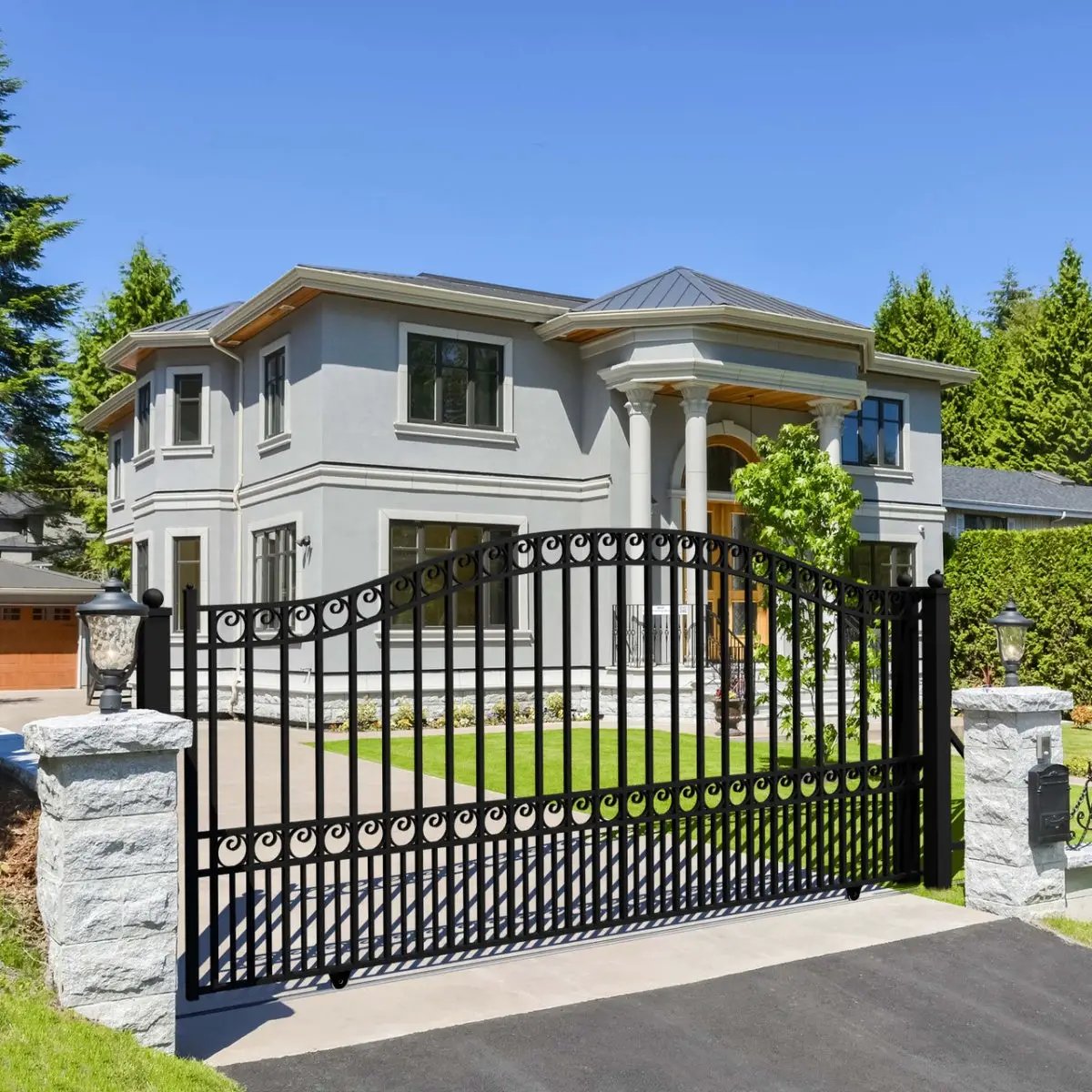 12x6 ft Steel Sliding Driveway Gate by Chery Industrial