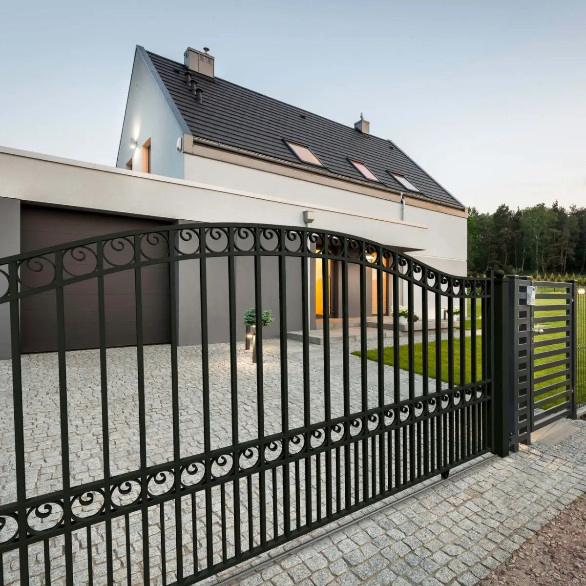 12x6 ft Steel Sliding Driveway Gate by Chery Industrial
