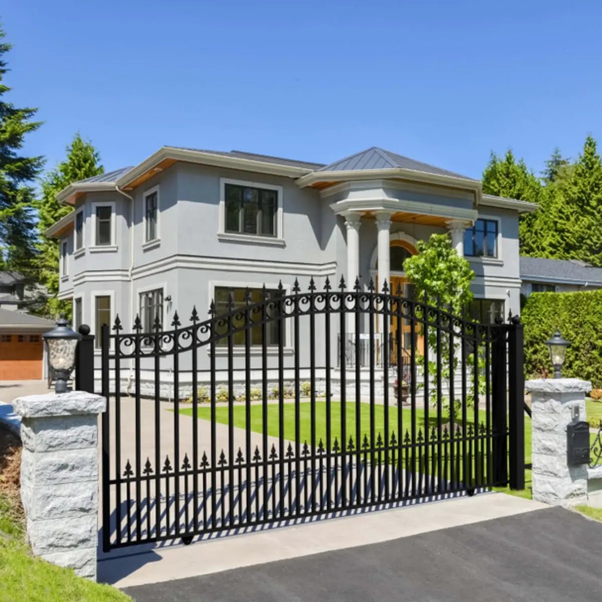 12x6 ft Steel Sliding Driveway Gate by Chery Industrial