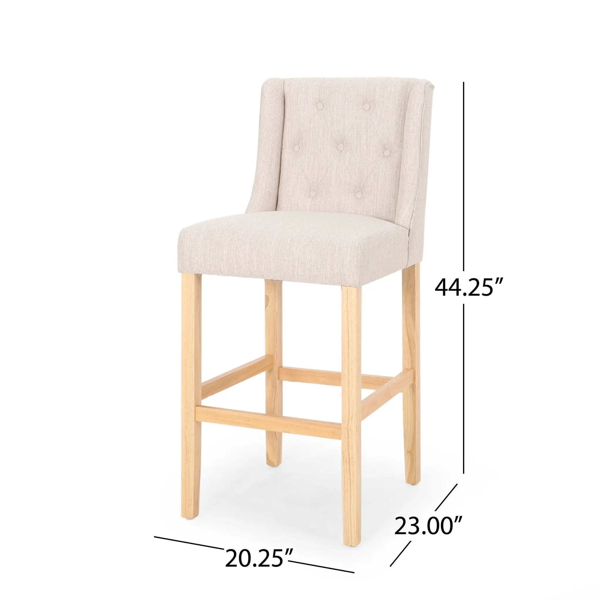 Ethereon Tufted Counter Stool (Set of 2) by HouseOfZazla