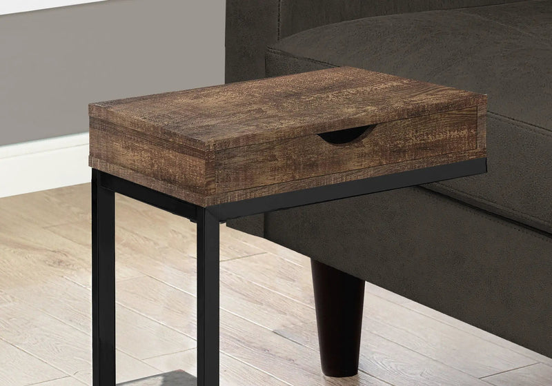 Accent Table, C - Shaped, Modern - Brown by Unique Piece Furniture