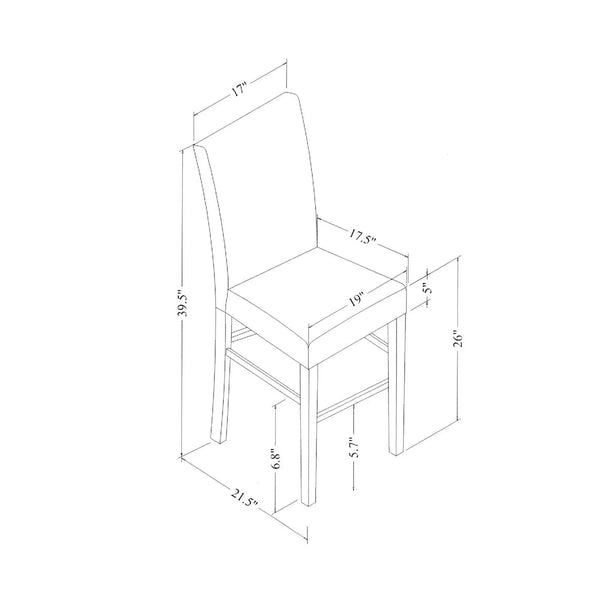 Leon - Bar Table And 4 Bar Stools - Espresso / White, photo 2 of 7