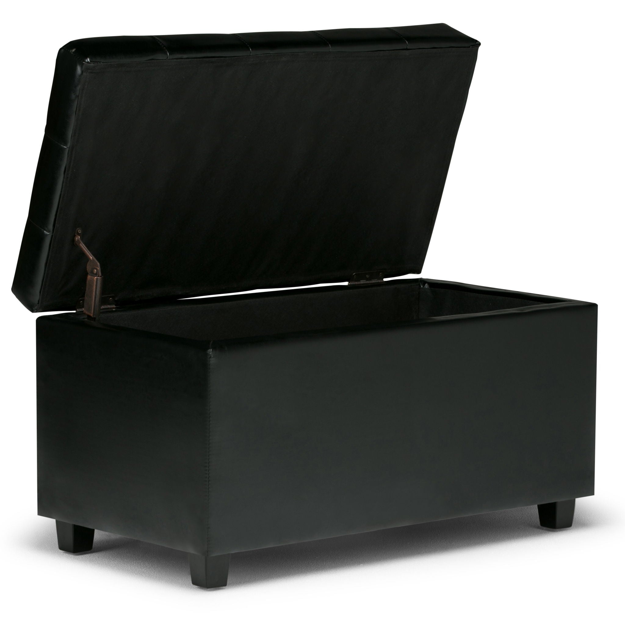 Cosmopolitan - Storage Ottoman - Midnight Black by HouseOfZazla