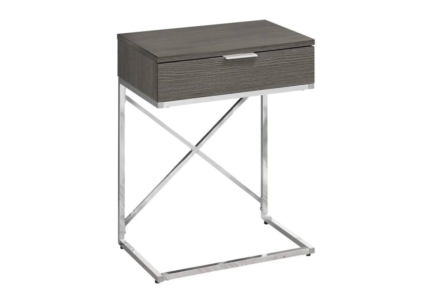 Accent Side Table with Storage Drawer, Spacious Tabletop, Contemporary Design by HouseOfZazla