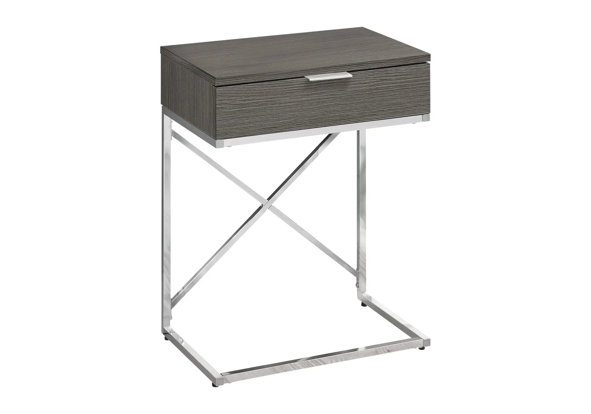 Accent Side Table with Storage Drawer, Spacious Tabletop, Contemporary Design by HouseOfZazla