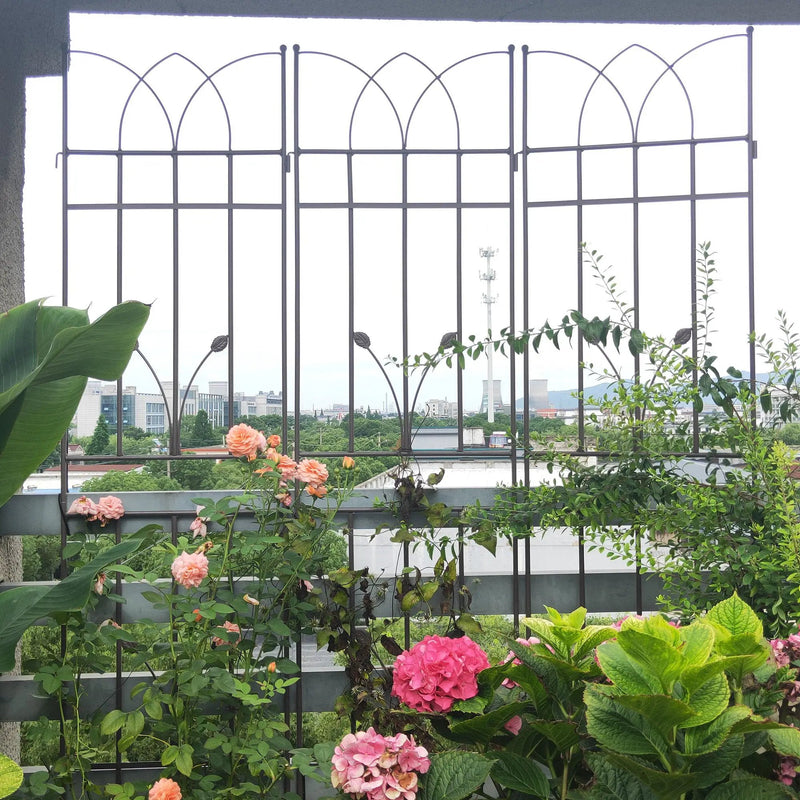 Metal Garden Trellis Rustproof For Climbing Plants Outdoor Flower Support by Unique Piece Furniture