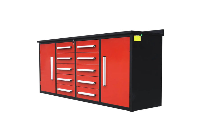 Storage Cabinets With Workbench (With 10 Drawers And 2 Cabinets) by HouseOfZazla