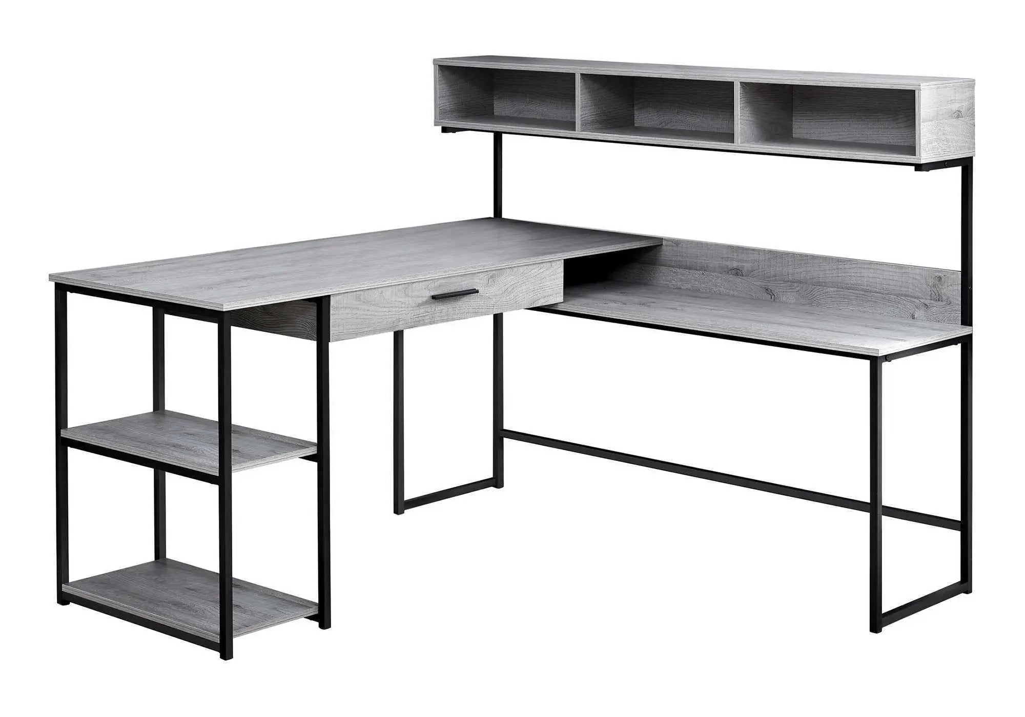 L-Shaped Corner Computer Desk with Storage Drawers by HouseOfZazla