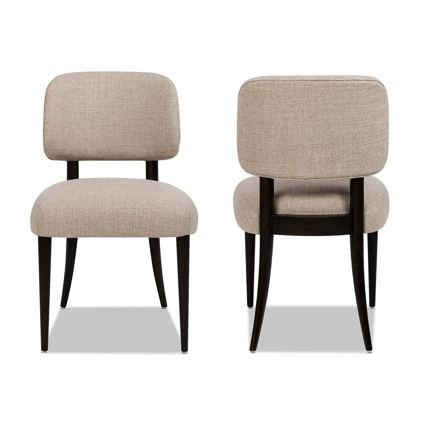 Harriet - Split Back Upholstered Dining Side Chair (Set of 2) - Merino Gray by HouseOfZazla
