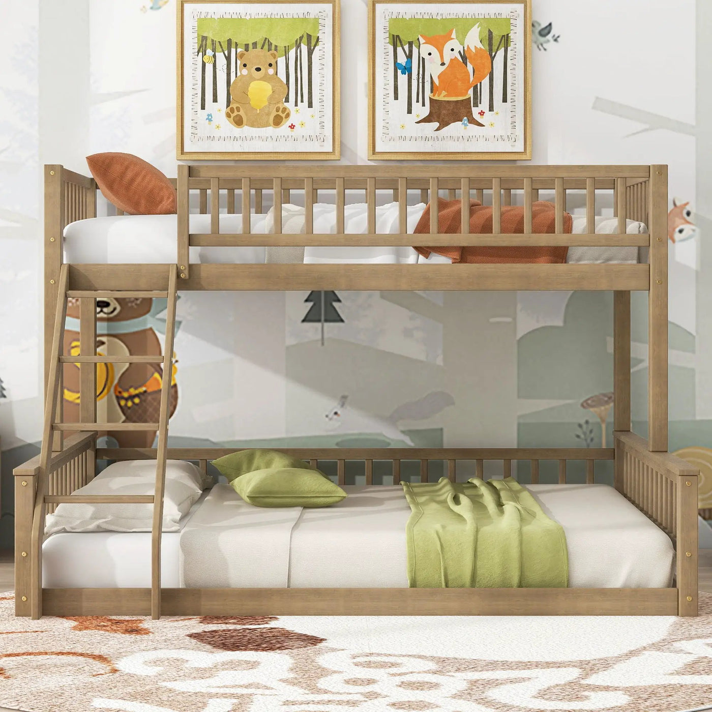Bunk Bed With Ladder And Guardrails by HouseOfZazla