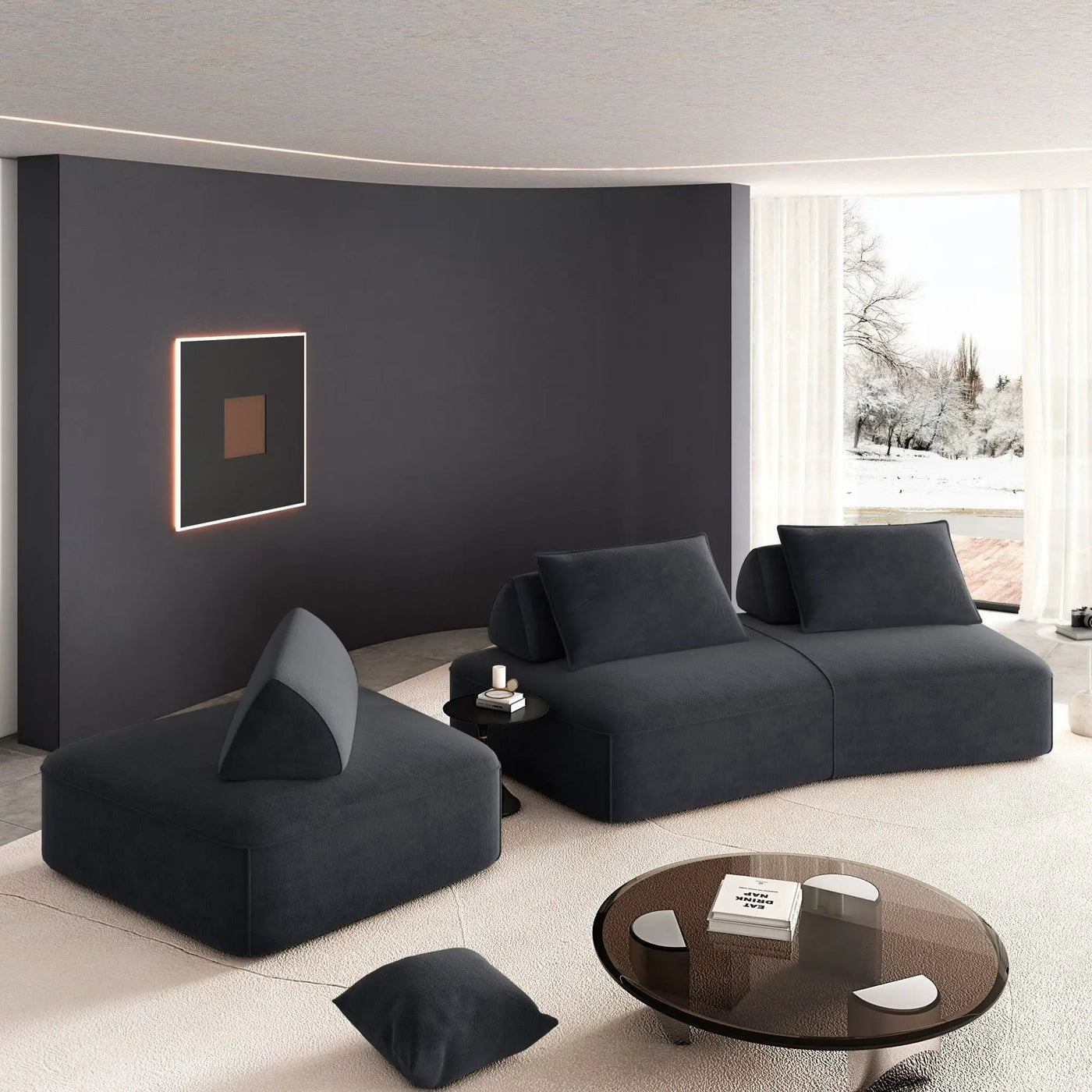 Modern Luxury Oversized Modular Sectional Sofa Set by HouseOfZazla