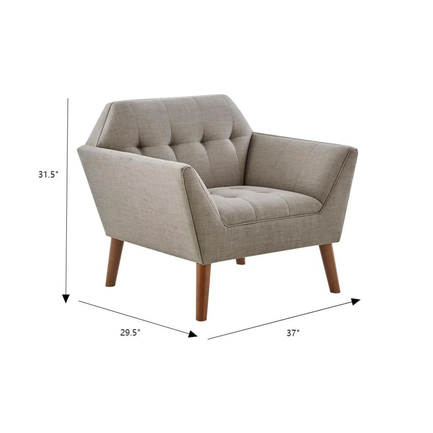 Modern Lounge Chair With Button Tufting by HouseOfZazla