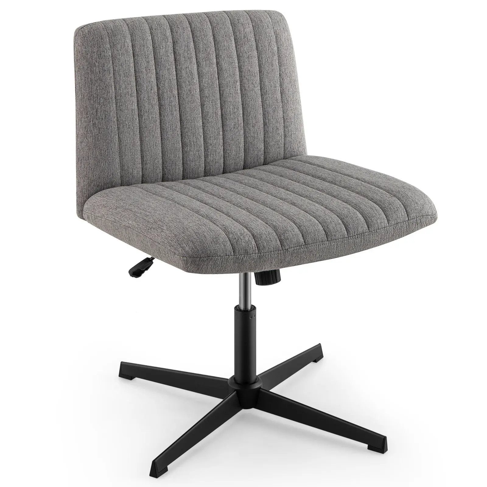 Office Furniture Set: 48 Inches x 36 Inches Mobile Whiteboard+Criss Cross Legged Chair+Linen Upholstered Executive Chair by DirectDeals