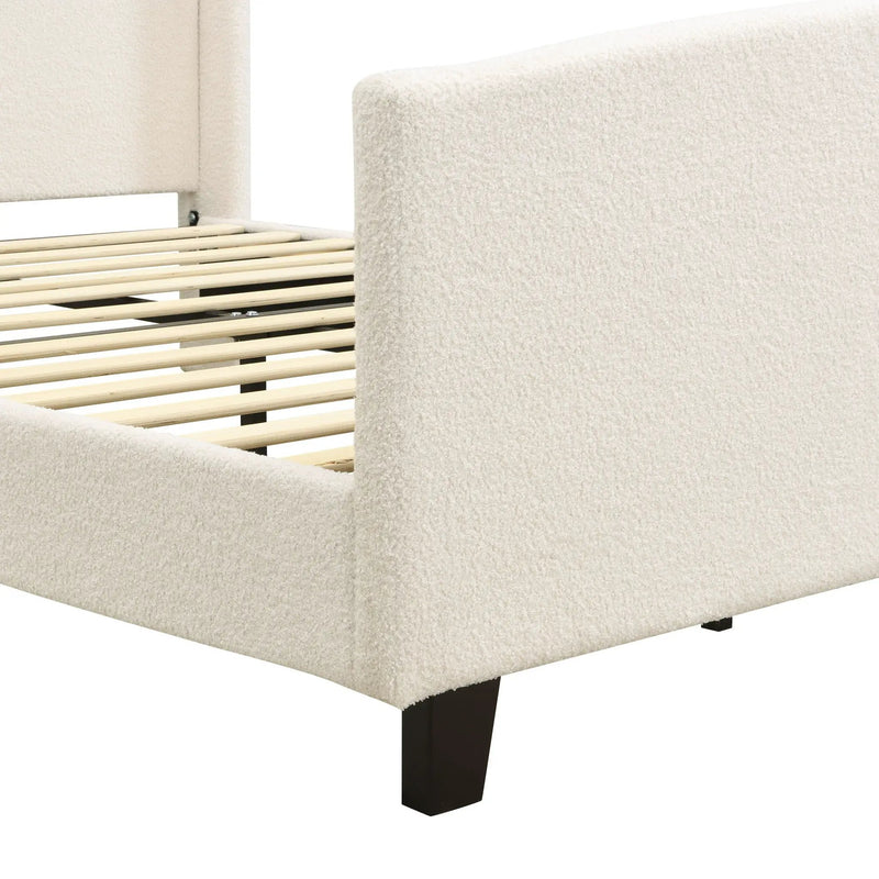 Platform Bed Frame With Tall Headboard And High Footboard by HouseOfZazla