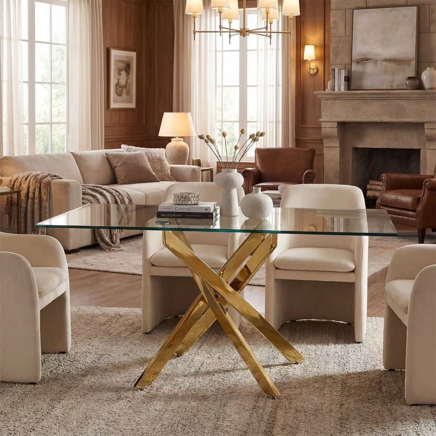 Modern Rectangular Table For Dining Room by HouseOfZazla