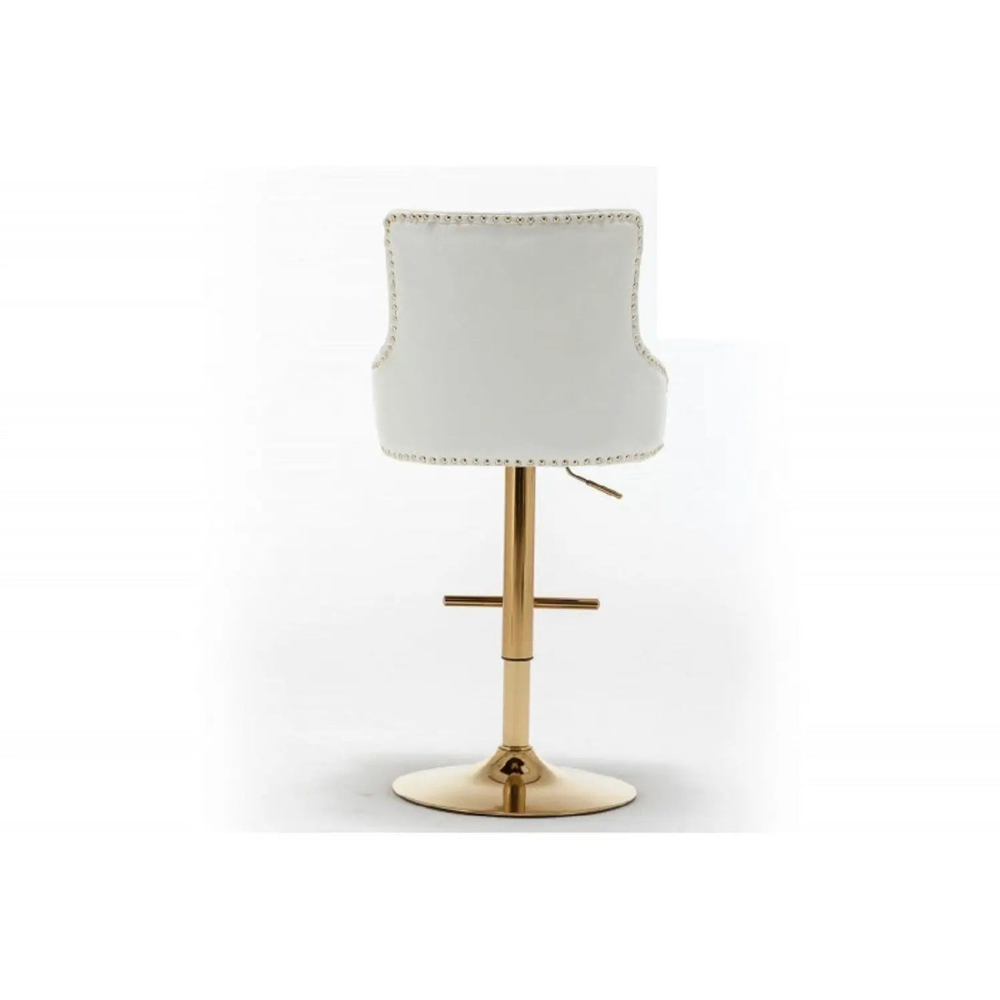 Adjustable Swivel Bar Stool With Nailhead Trim (Set of 2) by HouseOfZazla