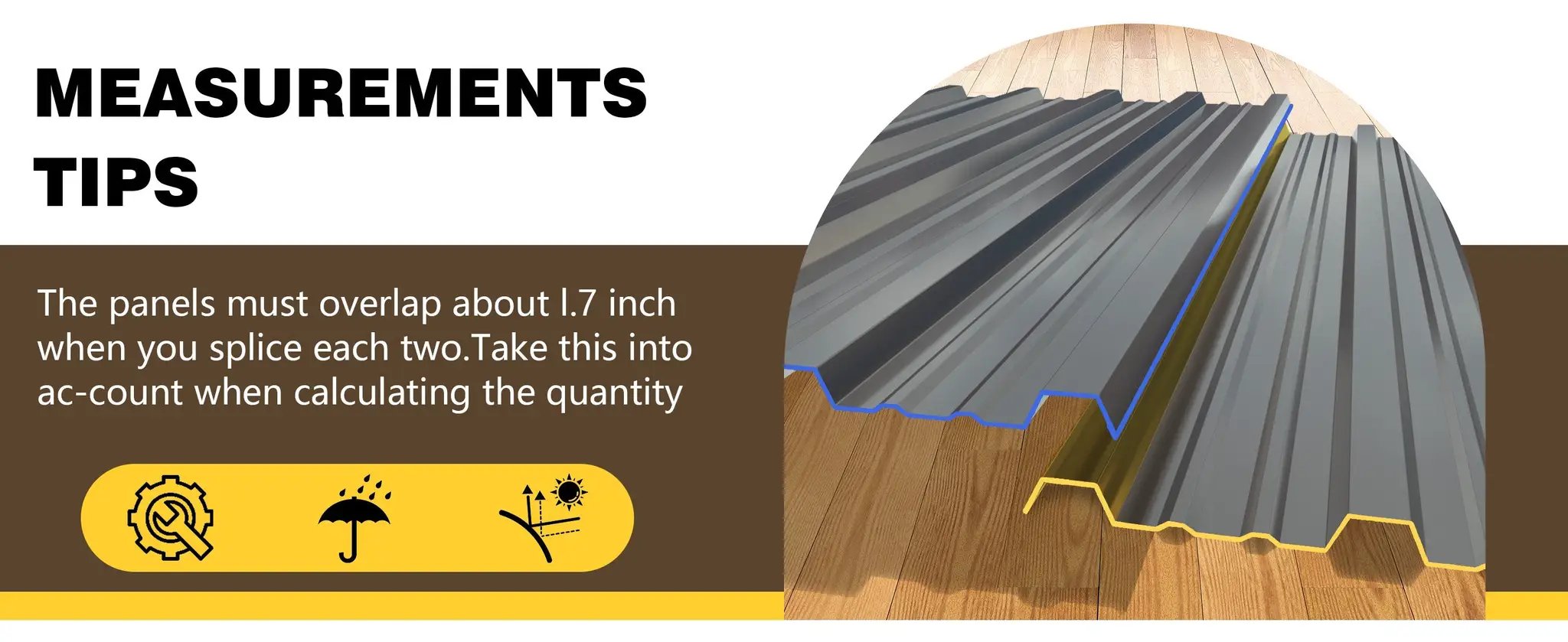 15 Pcs Heavy Duty Waterproof Metal Roofing Panels by HouseOfZazla