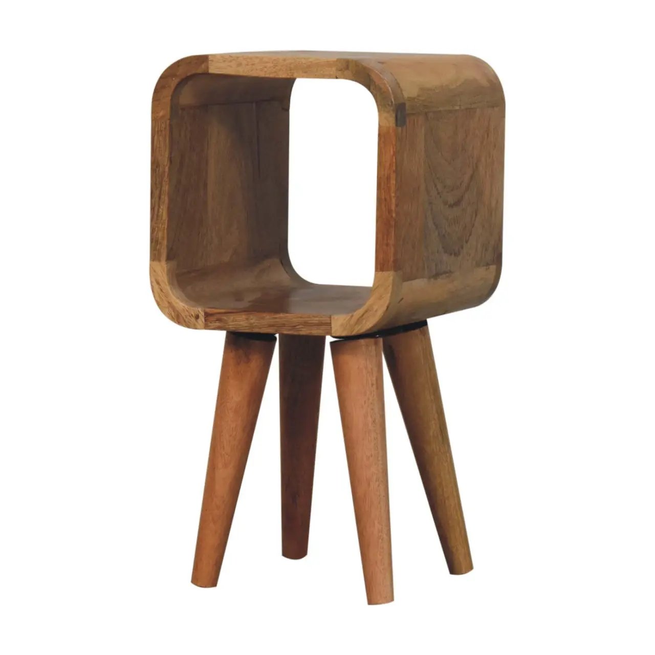 Minimalist Open Curved Nightstand by Unique Piece Furniture