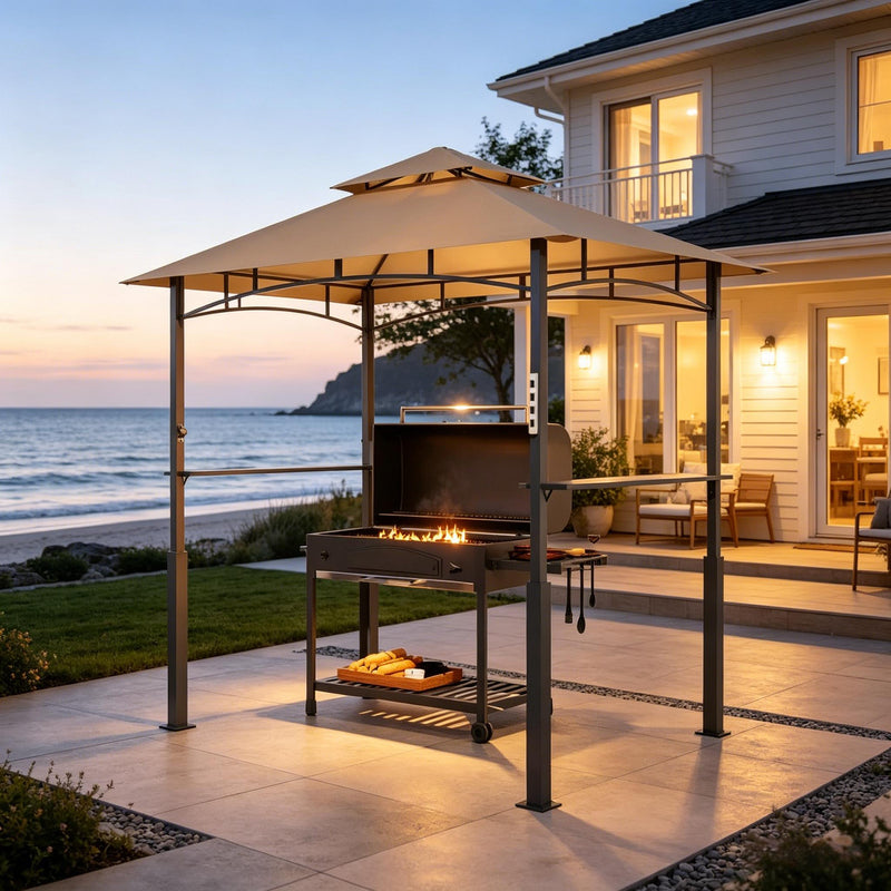 Double-Tiered Barbecue Gazebo Shelter by HouseOfZazla