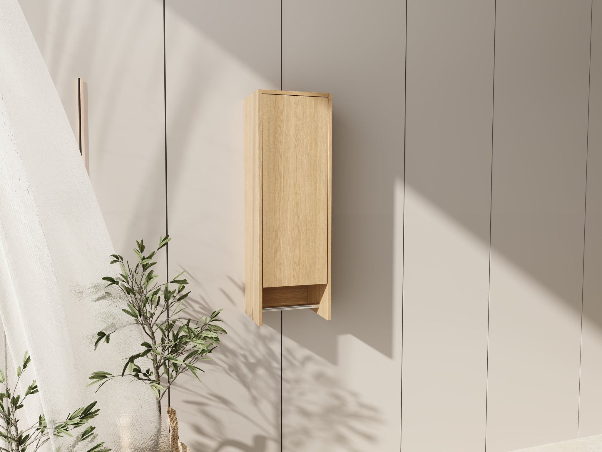 12 Inch Small Wall Mounted Side Cabinet by HouseOfZazla