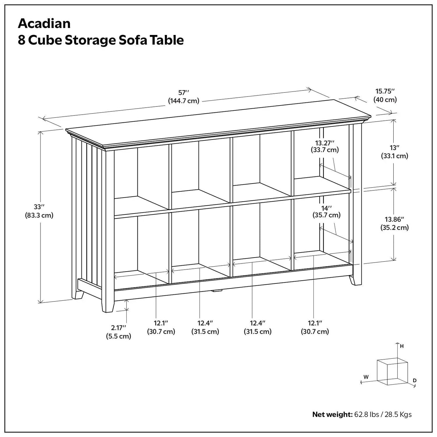 Acadian - Handcrafted Cube Storage by HouseOfZazla